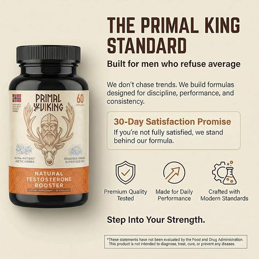 Men Wellness and Vitality Supplement Natural Support Capsules