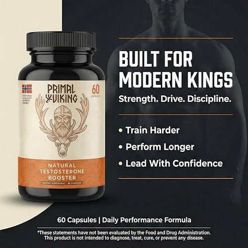 Men Wellness and Vitality Supplement Natural Support Capsules
